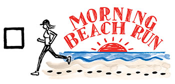 morning beach run