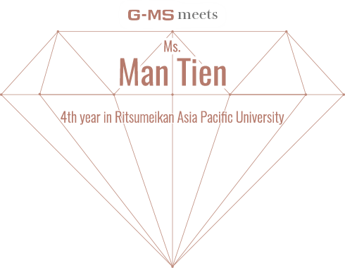 G-MS meets Ms. Man Tien 4th year in Ritsumeikan Asia Pacific University