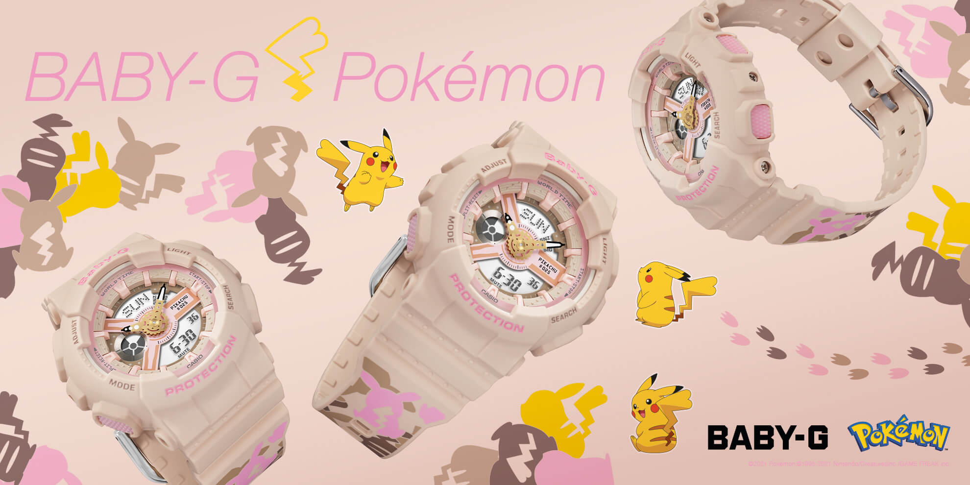 Neue Uhr: Casio BABY-G x Pikachu BGD-560PKC-1